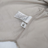 ROKU 6 BEAUTY&YOUTH COTTON NYLON FOOT BALL T-SHIRT カットソー ベージュ ブルー レディース ロクビューティアンドユース【中古】5-0927M∞
