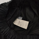 nest Robe リネンコットンタックギャザーロングスカート 定価26400円 01204-1616 製品染め ロングスカート ブラック レディース ネストローブ【中古】5-1001M∞