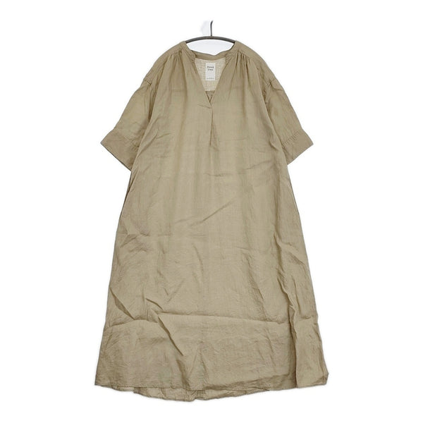 green label relaxing フレンチリネンシャツワンピース 定価13970円 25SS ベージュ レディース グリーンレーベルリラクシング【中古】5-0710S♪