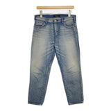 Johnbull ストレッチテーパードクロップドデニム 定価18480円 デニムパンツ ブルー レディース ジョンブル【中古】5-0927G∞
