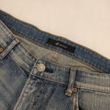Johnbull ストレッチテーパードクロップドデニム 定価18480円 デニムパンツ ブルー レディース ジョンブル【中古】5-0927G∞