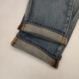 Johnbull ストレッチテーパードクロップドデニム 定価18480円 デニムパンツ ブルー レディース ジョンブル【中古】5-0927G∞