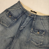 Johnbull ルードキュロットジーンズ 定価19800円 デニムパンツ ブルー レディース ジョンブル【中古】5-0927M∞