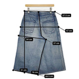 Johnbull ルードキュロットジーンズ 定価19800円 デニムパンツ ブルー レディース ジョンブル【中古】5-0927M∞