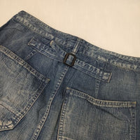 Johnbull ラップ 巻き デニム スカート ブルー レディース ジョンブル【中古】5-0927M∞