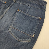 Johnbull ライトオンス デニム ルード ミディ スカート 定価18700円 AK692 スカート ブルー レディース ジョンブル【中古】5-0927M∞