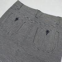 Johnbull 24E16 ヒッコリーデニム スカート チャコールグレー ホワイト レディース ジョンブル【中古】5-0927M∞