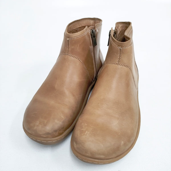 BIRKENSTOCK ベニントン サイドジップ サイズ37 ブーツ ベージュ レディース ビルケンシュトック【中古】5-0901G◎