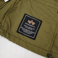MHL./ALPHA 595-125370 コットンナイロン ミリタリージャケット カーキ レディース エムエイチエル/アルファ【中古】5-0927M∞