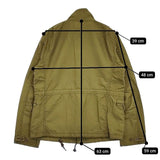 MHL./ALPHA 595-125370 コットンナイロン ミリタリージャケット カーキ レディース エムエイチエル/アルファ【中古】5-0927M∞
