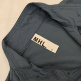 MHL./ALPHA 595-125370 コットンナイロン ミリタリージャケット ブルー レディース エムエイチエル/アルファ【中古】5-0927M∞