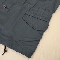 MHL./ALPHA 595-125370 コットンナイロン ミリタリージャケット ブルー レディース エムエイチエル/アルファ【中古】5-0927M∞