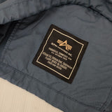 MHL./ALPHA 595-125370 コットンナイロン ミリタリージャケット ブルー レディース エムエイチエル/アルファ【中古】5-0927M∞