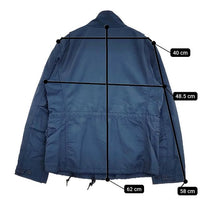MHL./ALPHA 595-125370 コットンナイロン ミリタリージャケット ブルー レディース エムエイチエル/アルファ【中古】5-0927M∞
