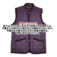 LAVENHAM キルティング 中綿 サイズ10 ベスト パープル レディース ラベンハム【中古】5-1013T∞