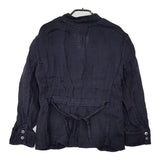 NADELL 新品 かぐれ購入 二重ガーゼのリネンジャケット 定価34000円 16SS-3111 ジャケット ネイビー レディース ナデル【中古】5-0801M△