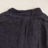 NADELL 新品 かぐれ購入 二重ガーゼのリネンジャケット 定価34000円 16SS-3111 ジャケット ネイビー レディース ナデル【中古】5-0801M△
