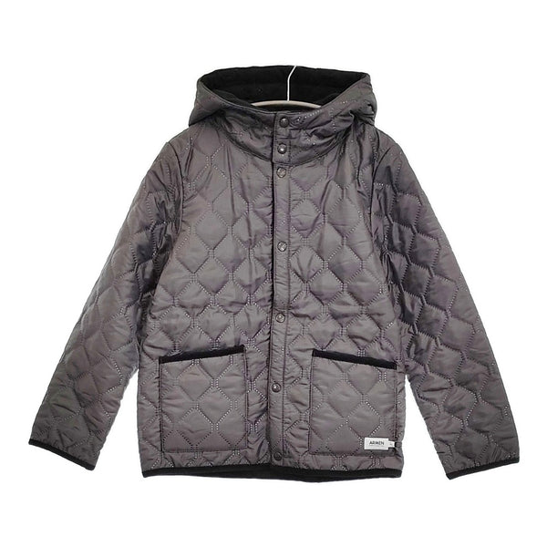 ARMEN 未使用品 リバーシブルフーデッドキルティングジャケット サイズ1 NAM1752 定価41800円 ブラック レディース アーメン【中古】5-1026T♪