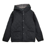 ARMEN 未使用品 リバーシブルフーデッドキルティングジャケット サイズ1 NAM1752 定価41800円 ブラック レディース アーメン【中古】5-1026T♪