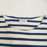 ORCIVAL 未使用 クルーネックハーフスリーブプルオーバー Tシャツ カットソー ブルー ベージュ レディース オーシバル/オーチバル【中古】5-0806S♪