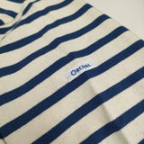 ORCIVAL 未使用 クルーネックハーフスリーブプルオーバー Tシャツ カットソー ブルー ベージュ レディース オーシバル/オーチバル【中古】5-0806S♪