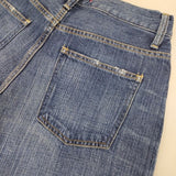 RED CARD 未使用品 13562 Fullhouse デニム ガウチョパンツ ブルー レディース レッドカード【中古】5-0927M∞