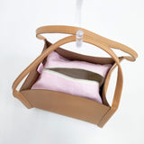 中川政七商店 未使用品 花で染めたミニバッグ カーネーション 牛革 レザー トートバッグ キャメル レディース 中川政七商店【中古】5-1029G∞