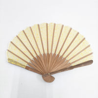 中川政七商店 未使用品 扇子ホタテ形 露格子 その他小物 イエロー レディース 中川政七商店【中古】5-0808S◎