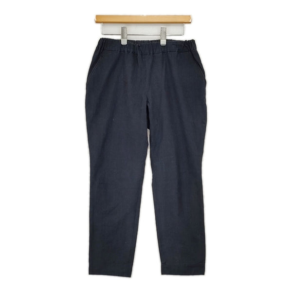 ARTS&SCIENCE イージーパンツ 071-L352-116 リネン混 日本製 パンツ ネイビー レディース アーツ&サイエンス【中古】5-0801M△
