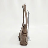 genten ゴートヌメ 革 レザー ショルダーバッグ グレージュ レディース ゲンテン【中古】5-1112G∞