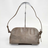 genten ゴートヌメ 革 レザー ショルダーバッグ グレージュ レディース ゲンテン【中古】5-1112G∞