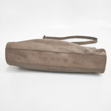 genten ゴートヌメ 革 レザー ショルダーバッグ グレージュ レディース ゲンテン【中古】5-1112G∞