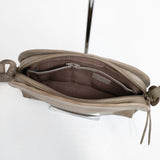 genten ゴートヌメ 革 レザー ショルダーバッグ グレージュ レディース ゲンテン【中古】5-1112G∞