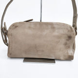 genten ゴートヌメ 革 レザー ショルダーバッグ グレージュ レディース ゲンテン【中古】5-1112G∞