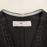 TOGA VIRILIS デニム サロペット サイズ44 ノースリーブ Vネック オールインワン ツナギ ブラック メンズ トーガ【中古】5-0806S♪