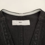 TOGA VIRILIS デニム サロペット サイズ44 ノースリーブ Vネック オールインワン ツナギ ブラック メンズ トーガ【中古】5-0806S♪