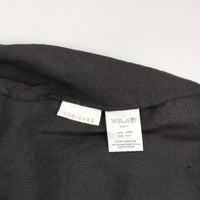 Toujours リネン シルク ギャザー サスペンダー サイズF 日本製 スカート ブラック レディース トゥジュー【中古】5-0801M△