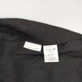 Toujours リネン シルク ギャザー サスペンダー サイズF 日本製 スカート ブラック レディース トゥジュー【中古】5-0801M△