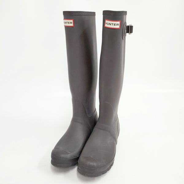 HUNTER オリジナルトールレインブーツ 長靴 39サイズ レインシューズ ブラウン レディース ハンター【中古】5-1102G◎