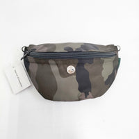 Herve Chapelier 新品 8851MW カモフラージュ ナイロンポーチ カモフラージュ 定価60280円 ポーチ カーキ レディース エルベ・シャプリエ【中古】5-0808G◎