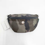 Herve Chapelier 新品 8851MW カモフラージュ ナイロンポーチ カモフラージュ 定価60280円 ポーチ カーキ レディース エルベ・シャプリエ【中古】5-0808G◎