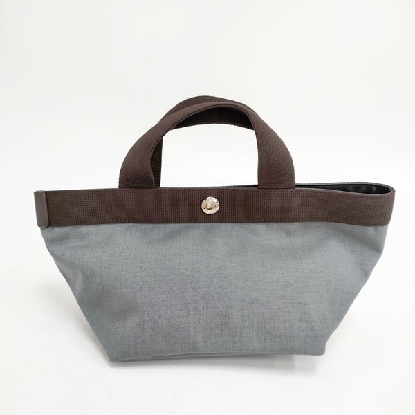 Herve Chapelier 701C コーデュラ舟型トートS 定価28380円 トートバッグ グレー レディース エルベ・シャプリエ【中古】5-0808G◎
