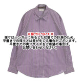 IENA 23050900066030 SOMELOS fly frontシャツ 定価18700円 ストライプ 長袖シャツ 23AW パープル ホワイト レディース イエナ【中古】5-1021M△