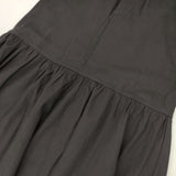 U by SPICK&SPAN 21060212111040 フレアスカート コットン サイズ38 ロングスカート ブラック レディース ユーバイスピックアンドスパン【中古】5-1021G△