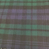 JOHNSTONS OF ELGIN カシミヤ タータンチェック フリンジ 大判 マフラー ストール グリーン レディース ジョンストンズオブ エルガン【中古】5-1202T◎