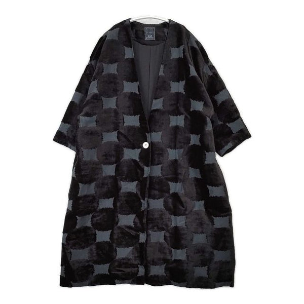 mina perhonen ys6533 sand flower サイズ36 パイル 五分袖 ノー