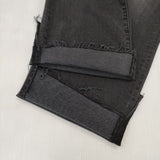 mother 新品 クロップドレイヤーカットデニムパンツ 定価31900円 デニムパンツ チャコールグレー レディース マザー【中古】5-1109G∞