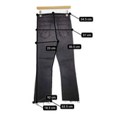 mother 新品 クロップドレイヤーカットデニムパンツ 定価31900円 デニムパンツ チャコールグレー レディース マザー【中古】5-1109G∞