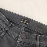mother フェイデッドブラックインサイダークロップドジーンズ 27インチ 定価31900円 デニムパンツ チャコールグレー レディース マザー【中古】5-1109G∞