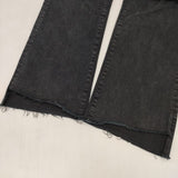 mother フェイデッドブラックインサイダークロップドジーンズ 27インチ 定価31900円 デニムパンツ チャコールグレー レディース マザー【中古】5-1109G∞